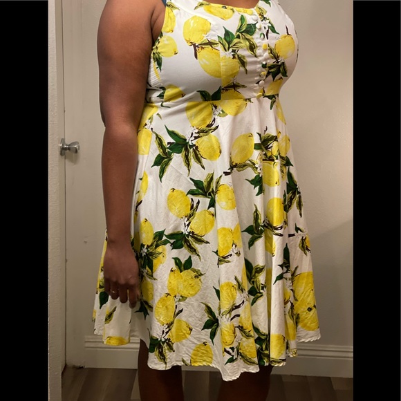 Lemon Print Swing Dress size XL - Picture 6 of 6